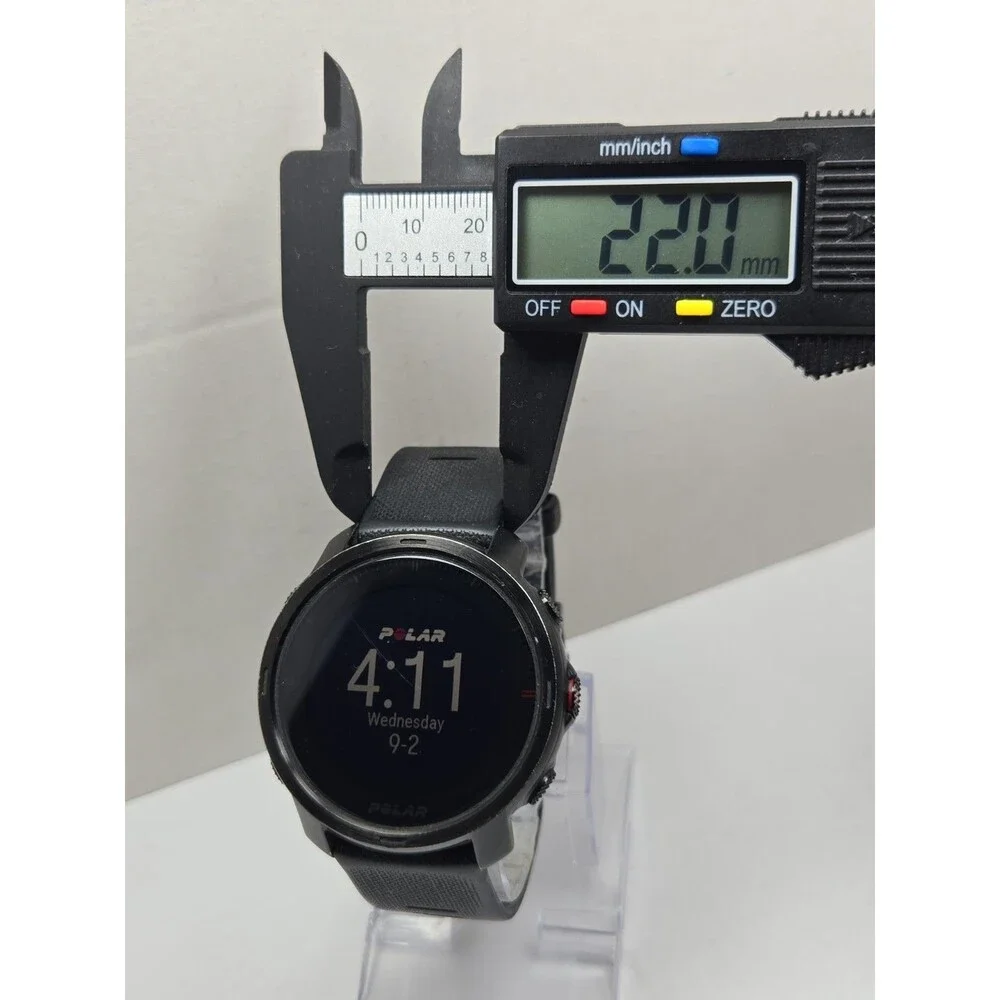 Polar Grit X Black GPS Multisport Smartwatch HeartRate Monitor Fitness 49mm Read